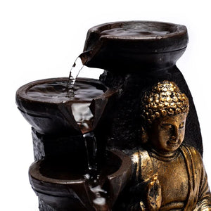 Water fountain Buddha 13.3x13.3x17.3cm