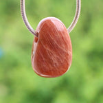 Load image into Gallery viewer, Moonstone tumbled stone pendant
