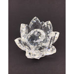 Load image into Gallery viewer, Kristāla Sfēra ar statīvu Crystal Ball with Lotus Fen Šui / Vastu 7x4cm

