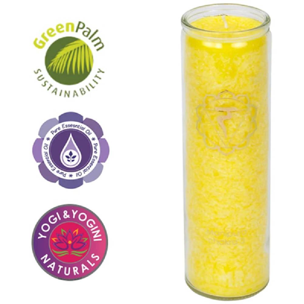 Aromatic Candle Stearin 3rd Chakra 21x6.5cm