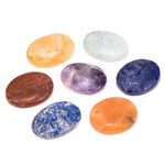 Load image into Gallery viewer, Chakra 7 stone SET oval-shaped
