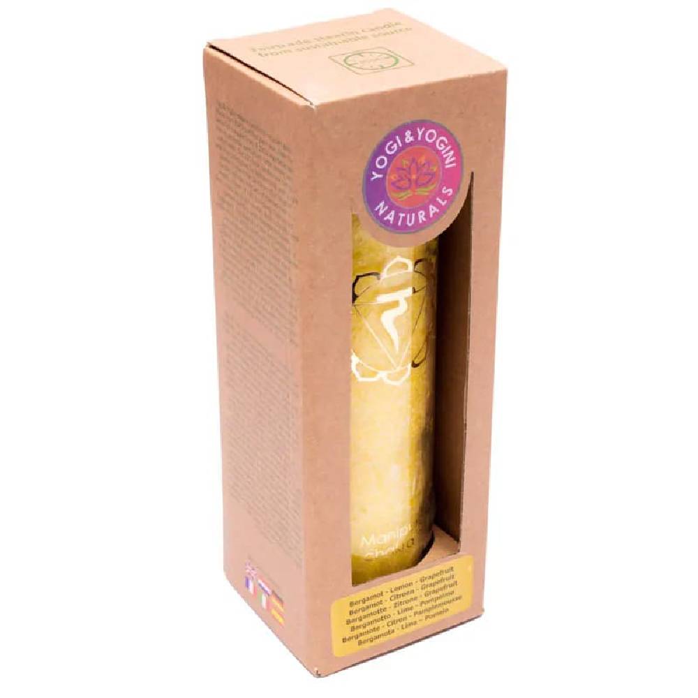 Aromatic Candle Stearin 3rd Chakra 21x6.5cm