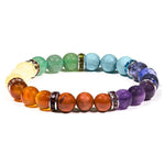 Load image into Gallery viewer, Bracelet 7 Chakra elastic 8mm

