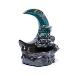 Load image into Gallery viewer, Backflow incense burner Moon 10x12x8cm
