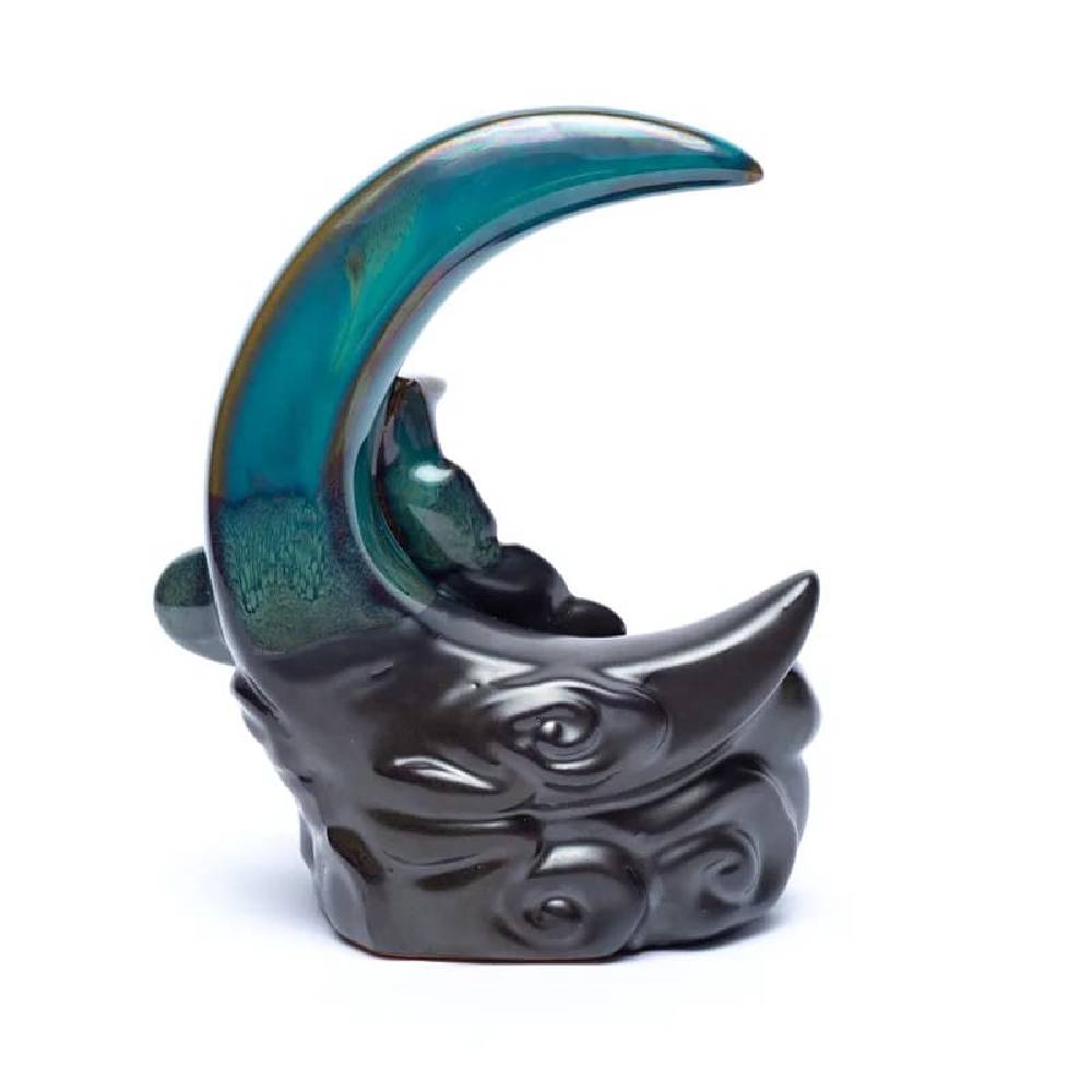 Backflow incense burner Moon 10x12x8cm