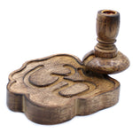 Load image into Gallery viewer, Backflow incense burner Mango Wood OM
