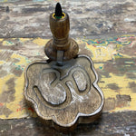 Load image into Gallery viewer, Backflow incense burner Mango Wood OM

