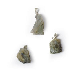 Labradorite rough gemstone pendant 2cm - 2.5cm