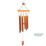Load image into Gallery viewer, Wind Chimes Feng Shui Bamboo 65cm
