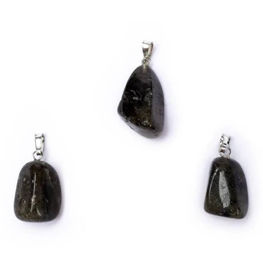 Labradorite gemstone pendant pin drilled 1cm - 2.5cm