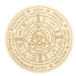 Ielādēt attēlu galerijas skatītājā, Svārsta dēlis ar astroloğiskām norādēm un atbilžu variantiem Celtic Knot 14.8cm
