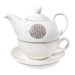 Ielādēt attēlu galerijas skatītājā, Krūze ar tējkannu Flower of Life / Dzivības Zieds
