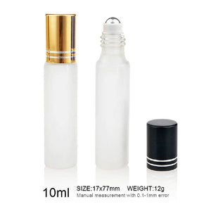 Stikla pudelīte ar metāla rullīti 10ml / 17mm x 76mm / 12.5gr