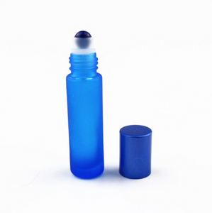 Stikla pudelīte ar rullīti Rozā Kvarcs / Ametists / Halcedons / Aventurīns / Obsidiāns / Fluorīts / Lazurīts / Jašma 10ml