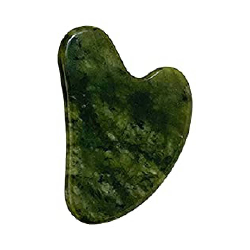 Masāžas skrāpis GUA SHA Nefrīts / Dark Green Jade