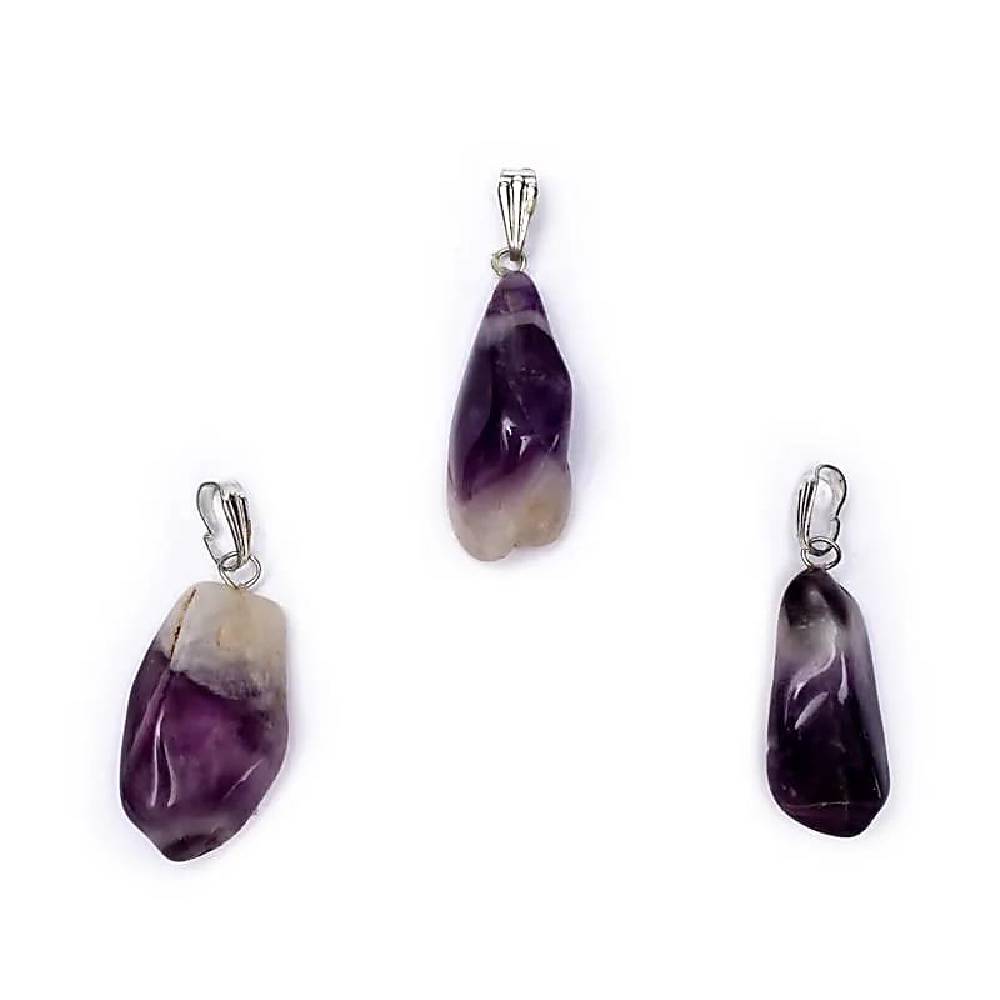 Kulons Pin Drilled Ametists / Ševrona Ametists / Chevron Amethyst 1.5cm - 3cm