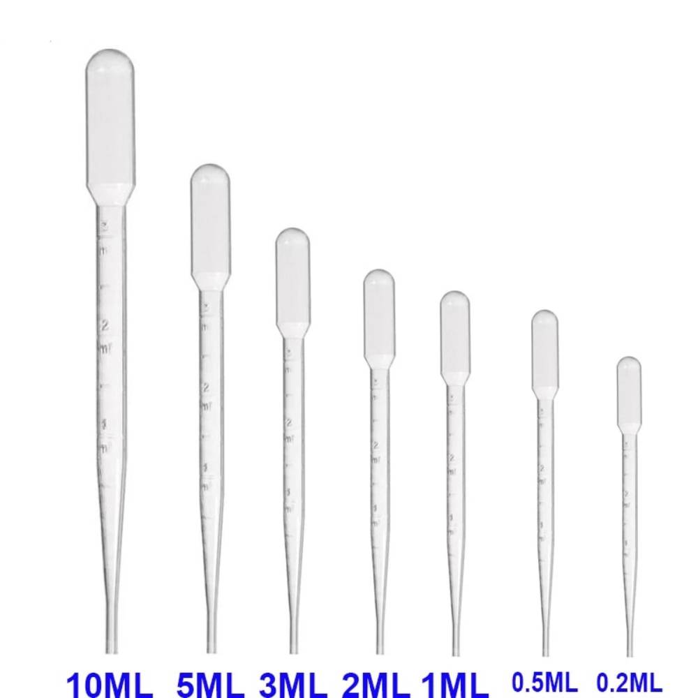 Plastmasas pipete - pilinātāji 0.2ml / 0.5ml / 1ml / 2ml / 3ml / 5ml / 10ml