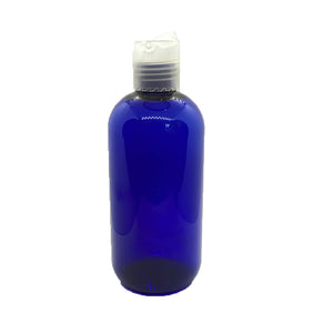Blue plastic bottle with flip-flop cap 250ml
