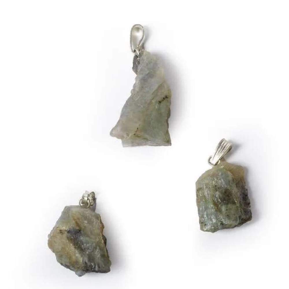 Labradorite rough gemstone pendant 2cm - 2.5cm