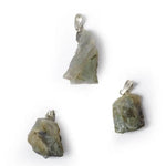 Load image into Gallery viewer, Labradorite rough gemstone pendant 2cm - 2.5cm
