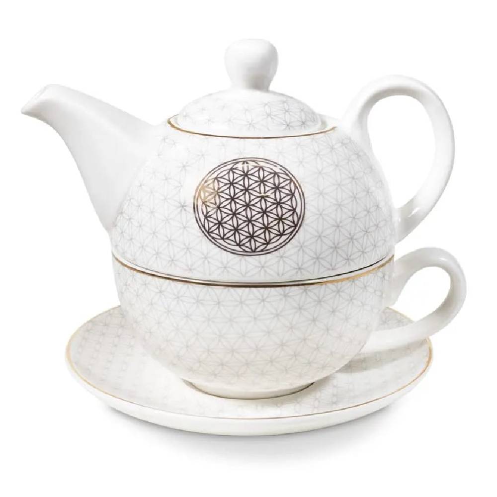 Krūze ar tējkannu Flower of Life / Dzivības Zieds