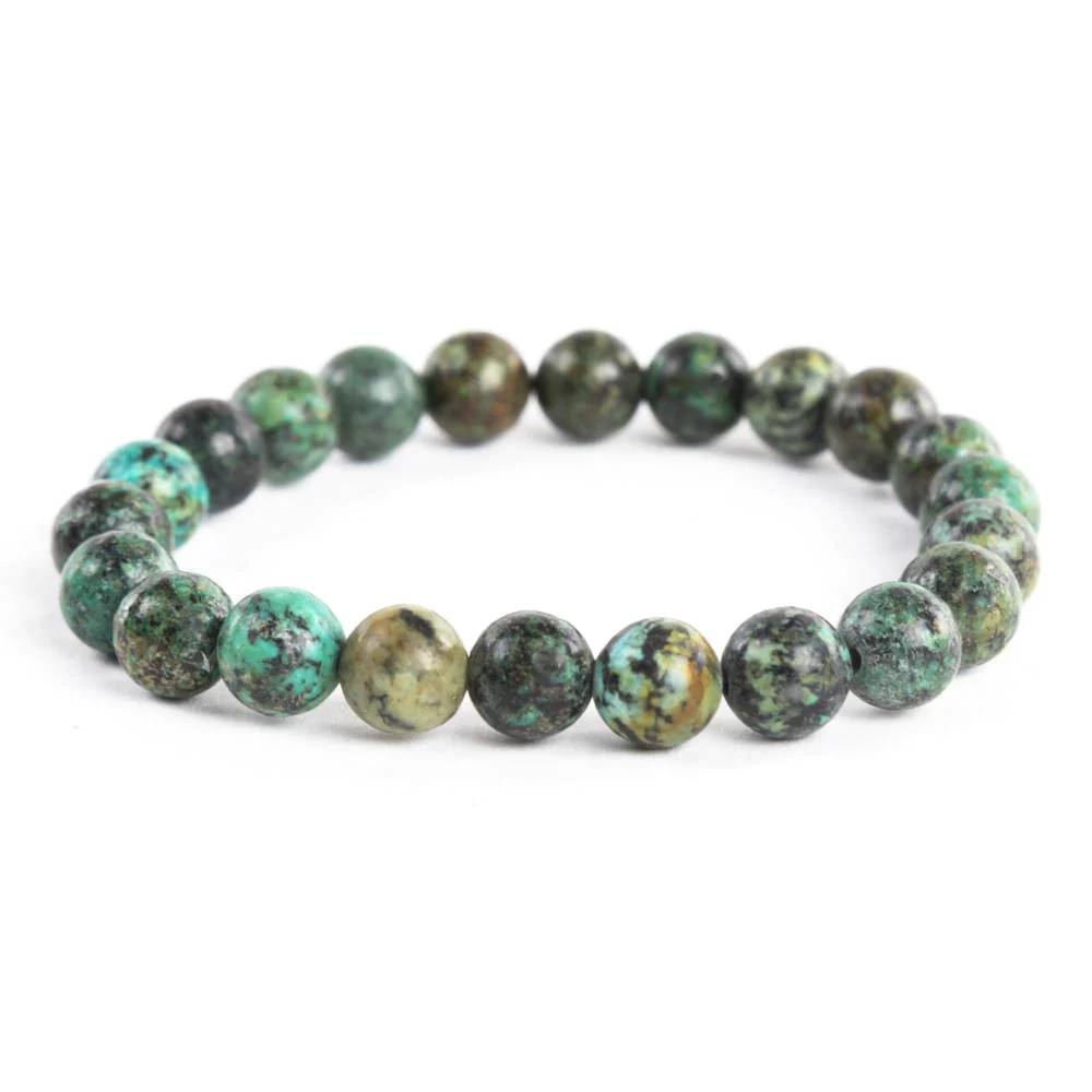 Rokassprādze Tirkīzs / Āfrikas Tirkīzs Dienvidāfrika / African Turquoise 10mm