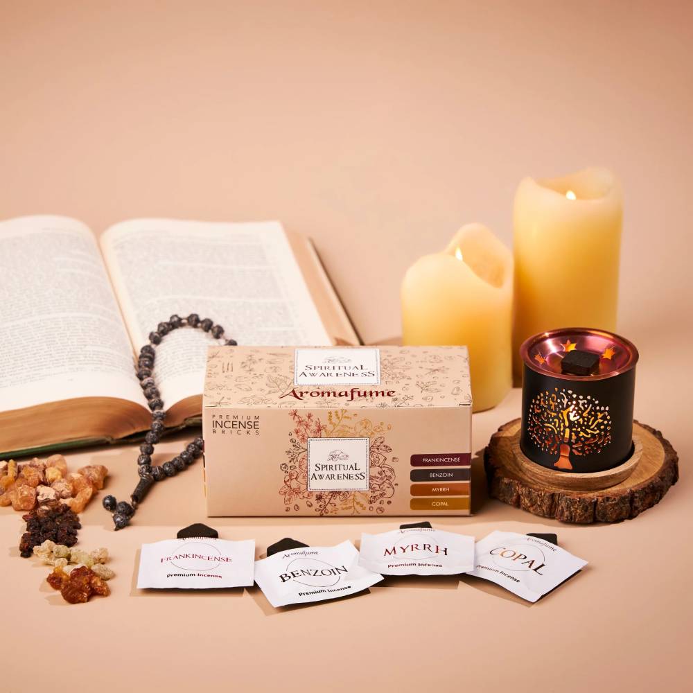 Spiritual Awareness Incense set: Diffuser + incense bricks