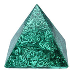Ielādēt attēlu galerijas skatītājā, Piramīda Malahīts Ķīna / Malachite 7x7cm
