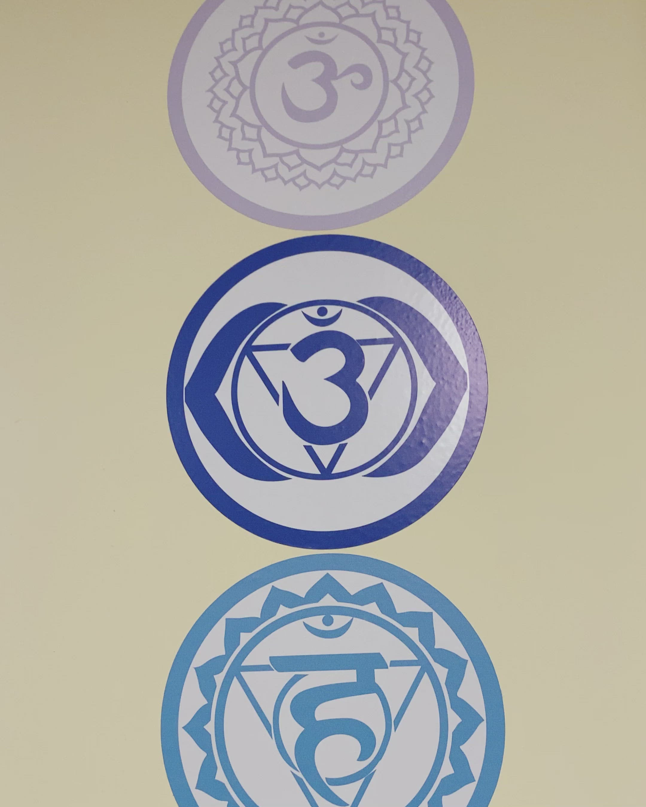 Sienas uzlīmju komplekts - 7 čakras