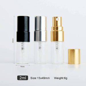 Glass bottle with spray 2ml