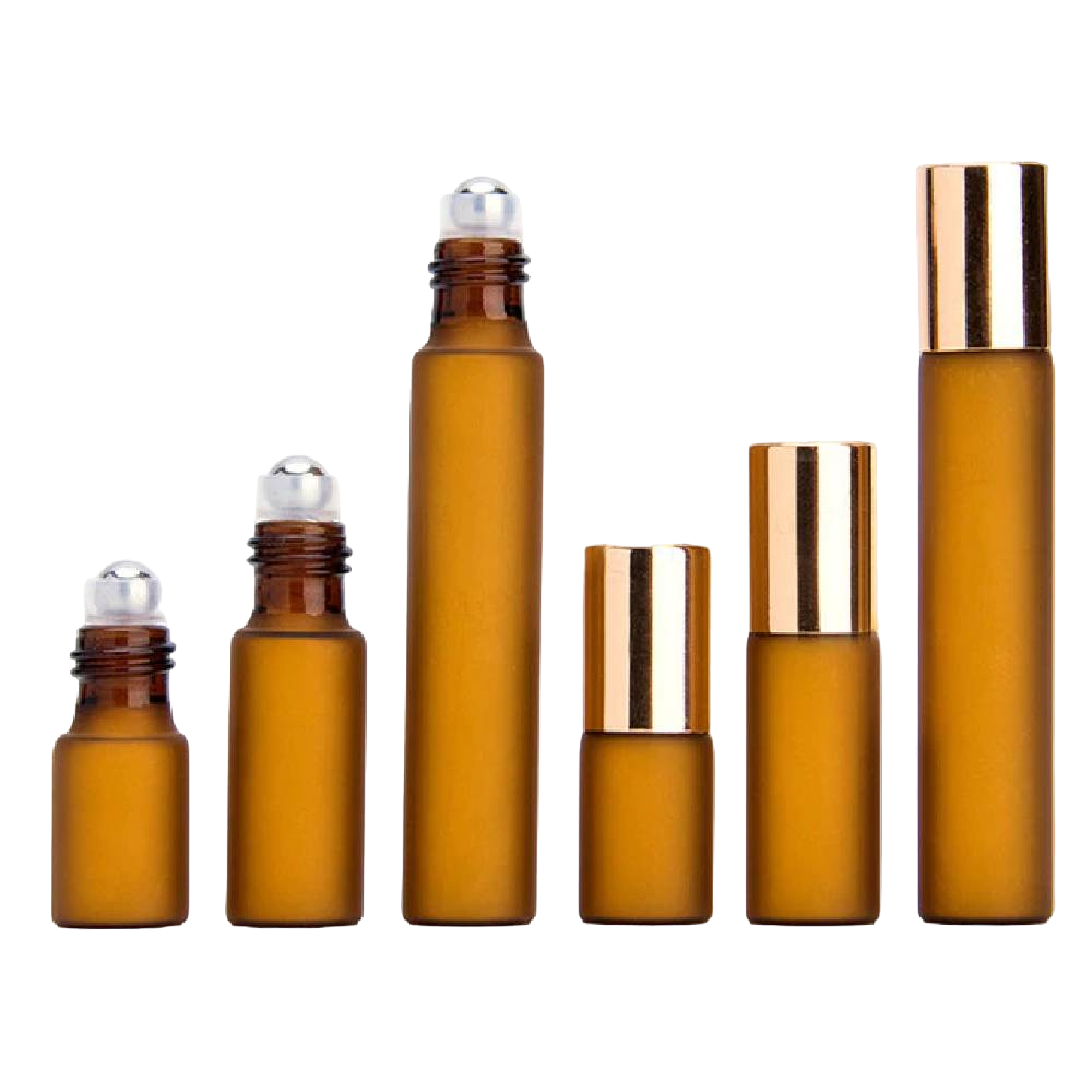 Glass bottle with metal roller 3-10ml