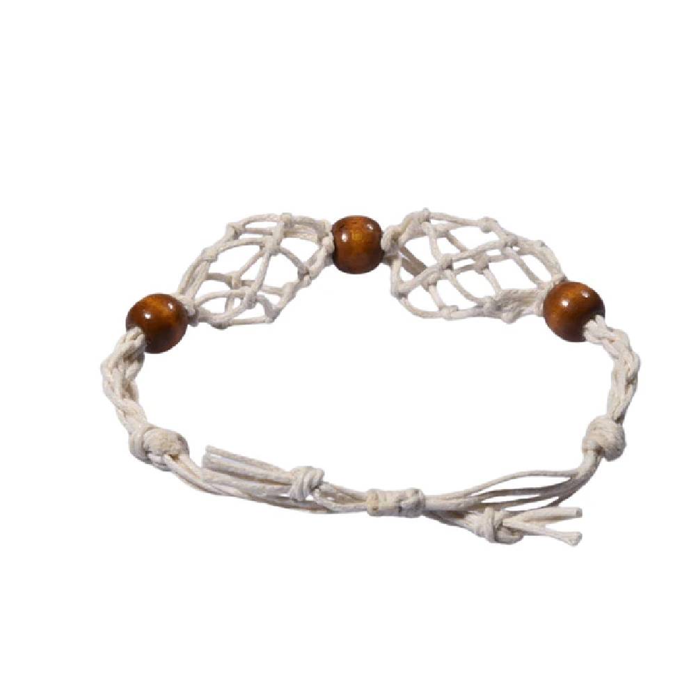 Pīta regulējama rokassprādze akmeņiem