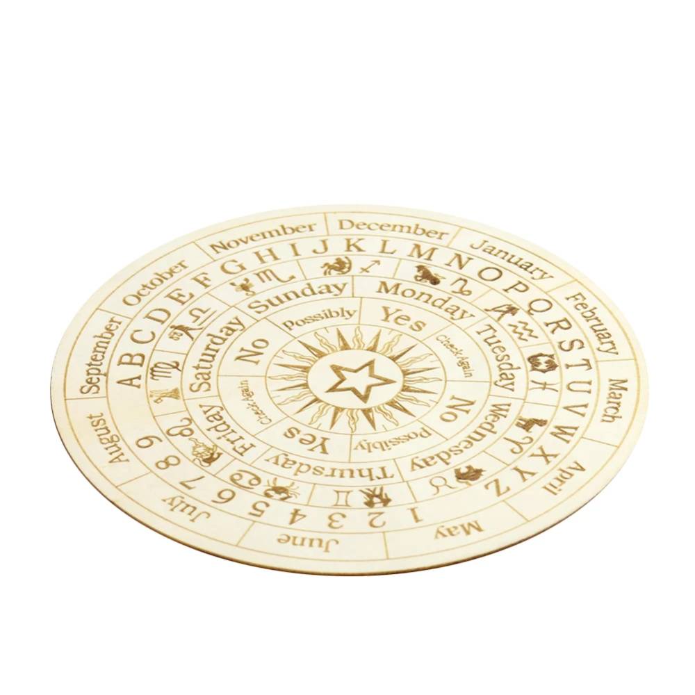Svārsta dēlis ar astroloğiskām norādēm, burtiem, cipariem un atbilžu variantiem 15cm