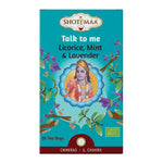 Ielādēt attēlu galerijas skatītājā, Shoti Maa BIO Tēja 5. Čakra / Talk to Me - Lakrica, Piparmētra &amp; Lavanda (Shri Krishna)
