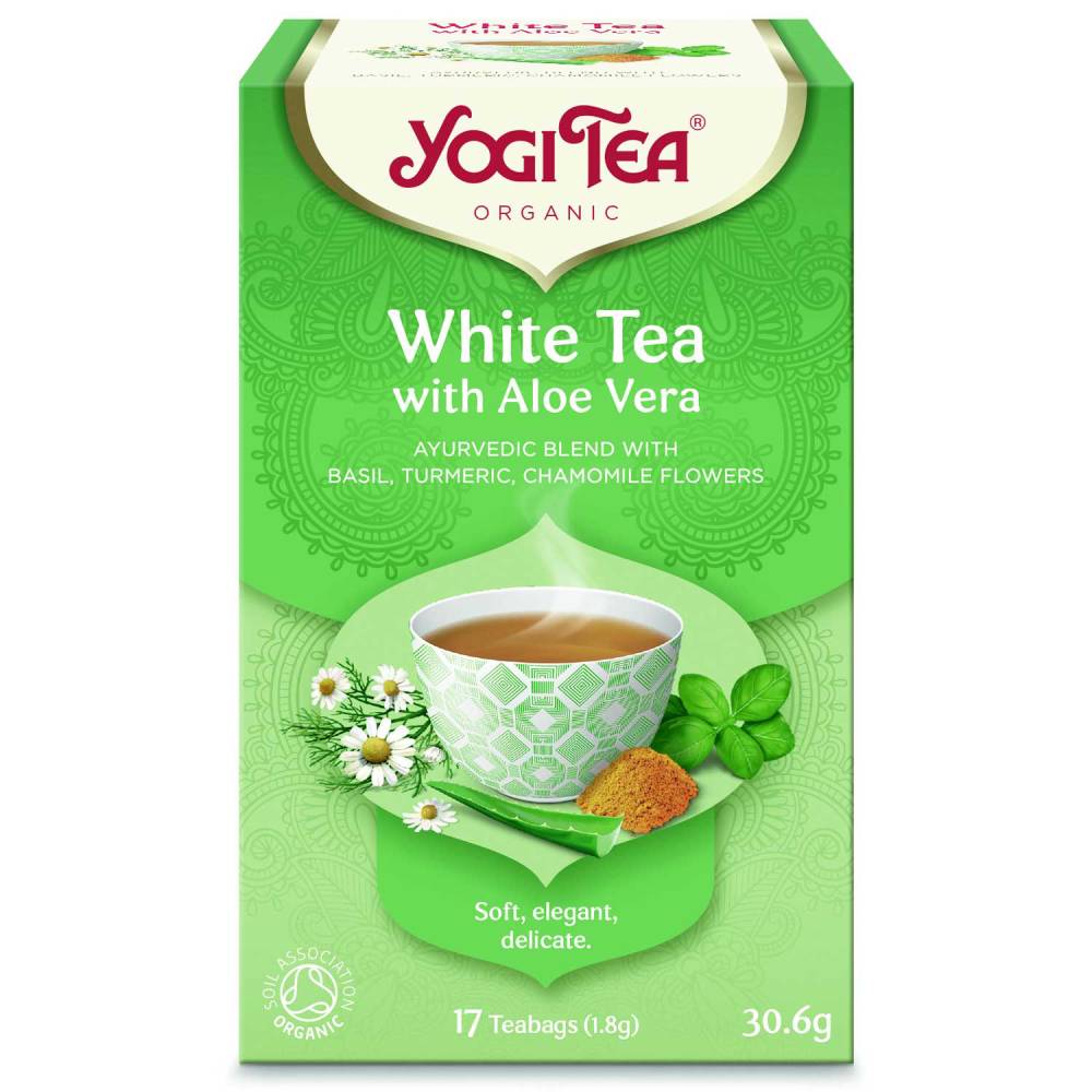 BIO Balta Tēja ar Alveju / White Tea with Aloe Vera / Weißer Tee mit Aloe Vera