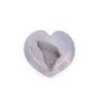 Load image into Gallery viewer, Akmens Ahāts / Agate Geode Heart Worry Stone 45-55cm
