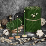 Load image into Gallery viewer, Green Beeswax Church Candles N40 - 90 minutes, 7.5x260mm  
