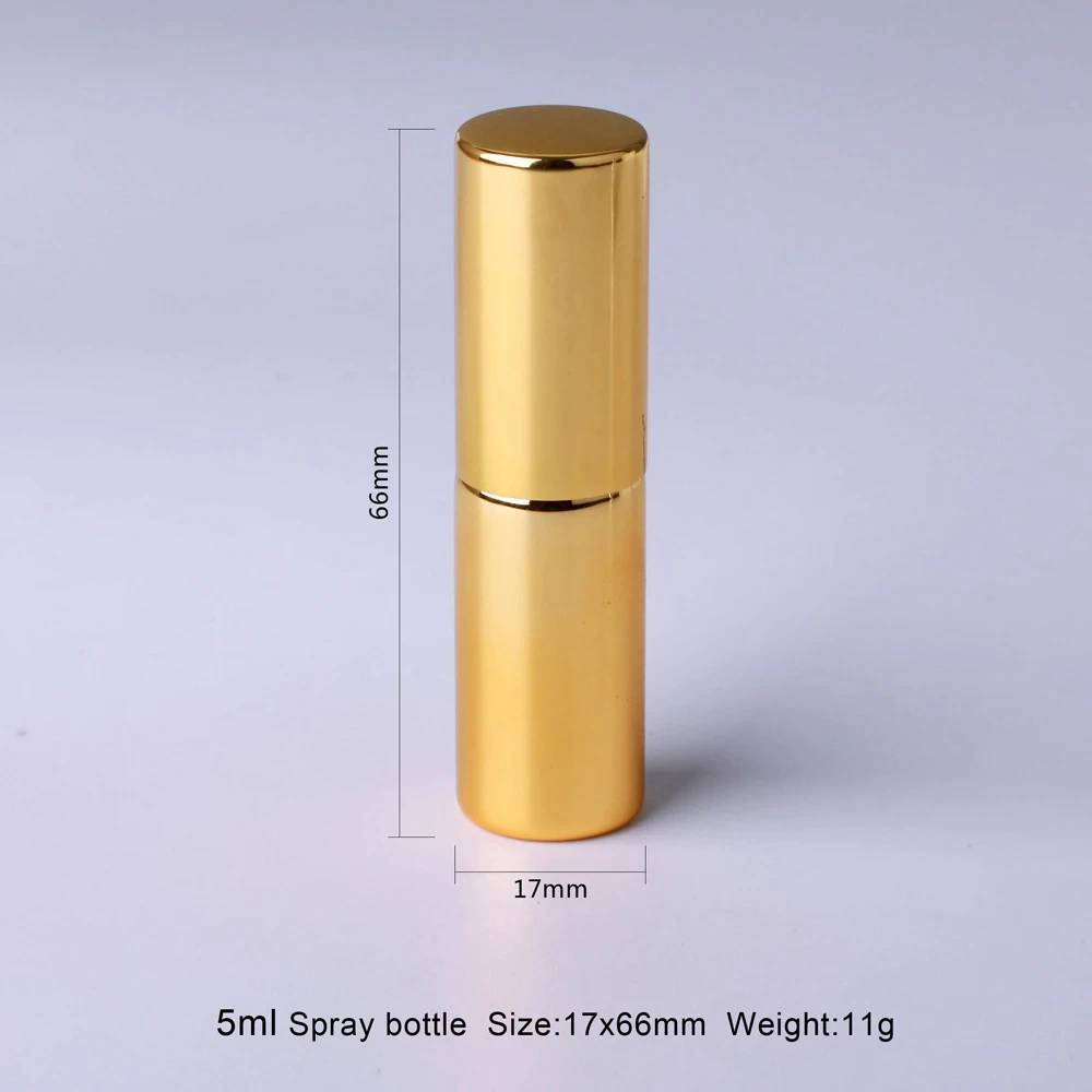 Stikla pudelīte ar izsmidzinātāju 5ml / 17mm x 66mm / 11gr