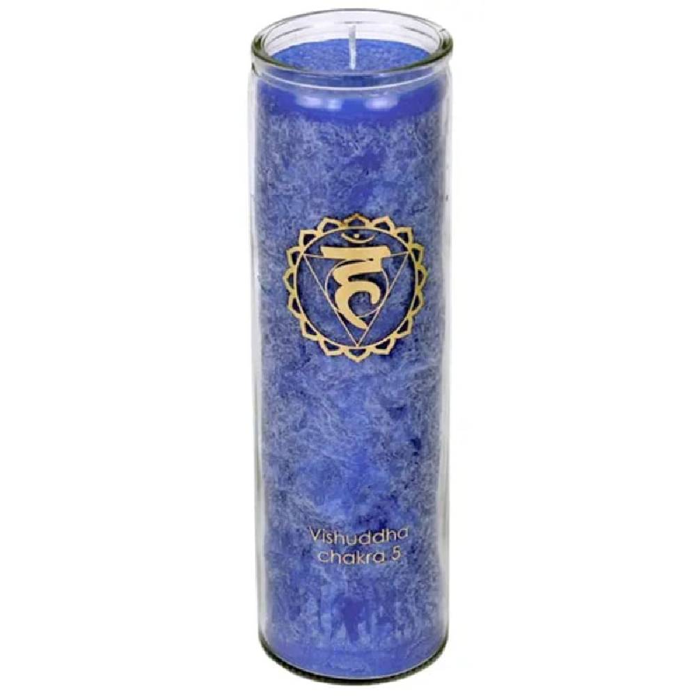 Aromatic Candle stearin 5th Chakra 21x6.5cm
