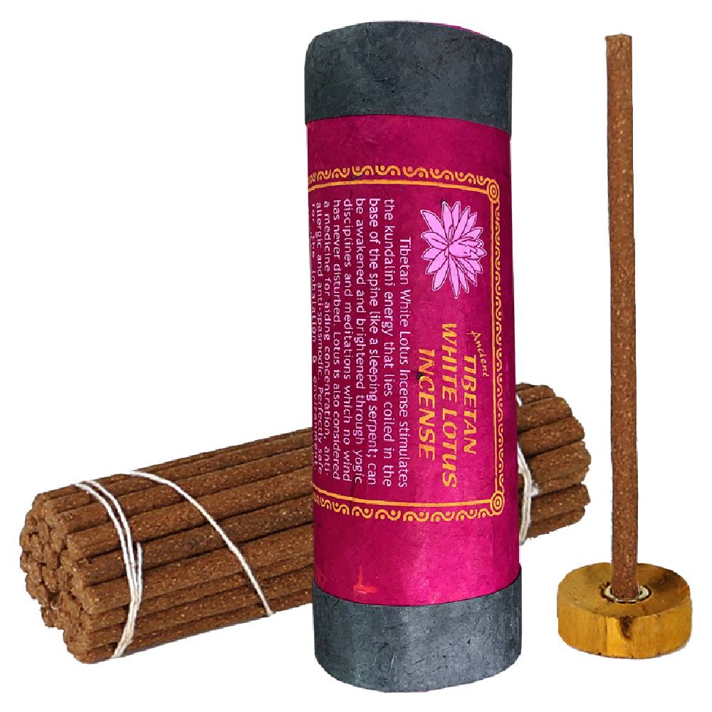 Smaržkociņi Ancient Tibetan White Lotus Incense / Baltais Lotoss 35gr