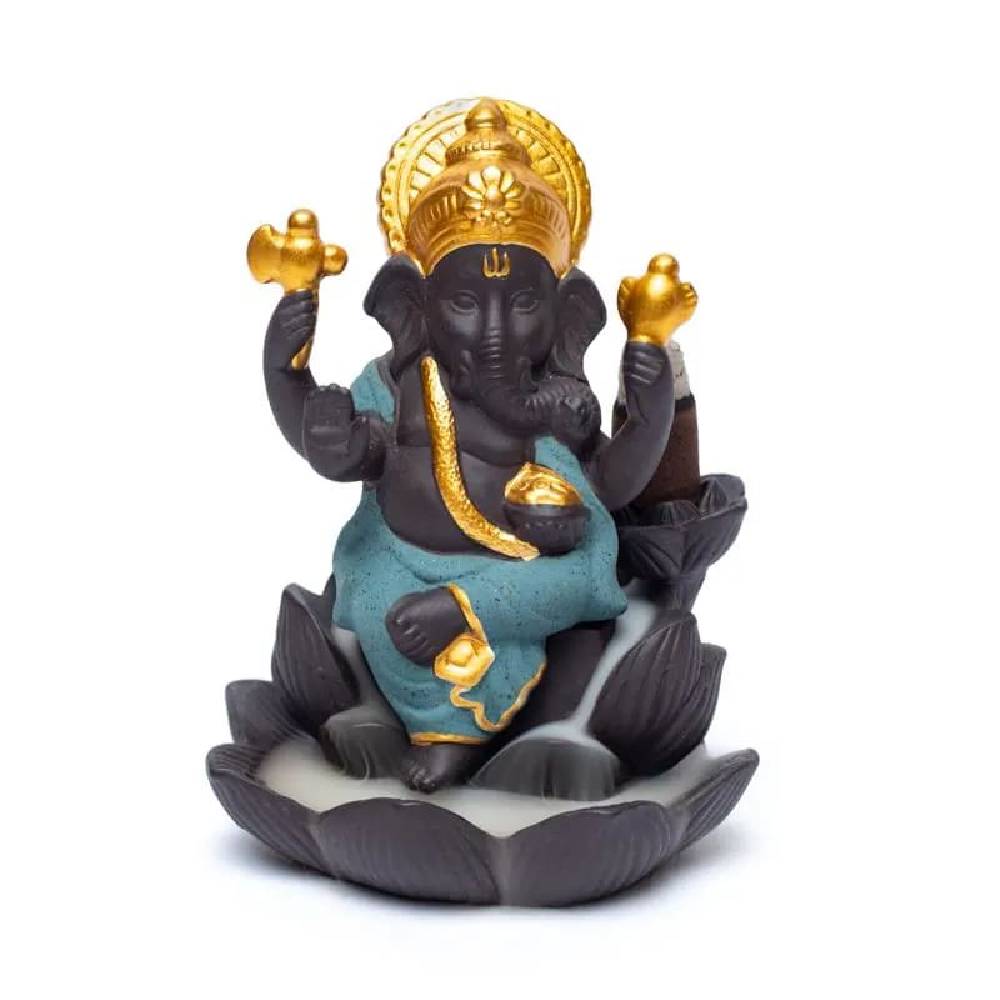 Backflow incense burner Ganesh 9x8x12cm