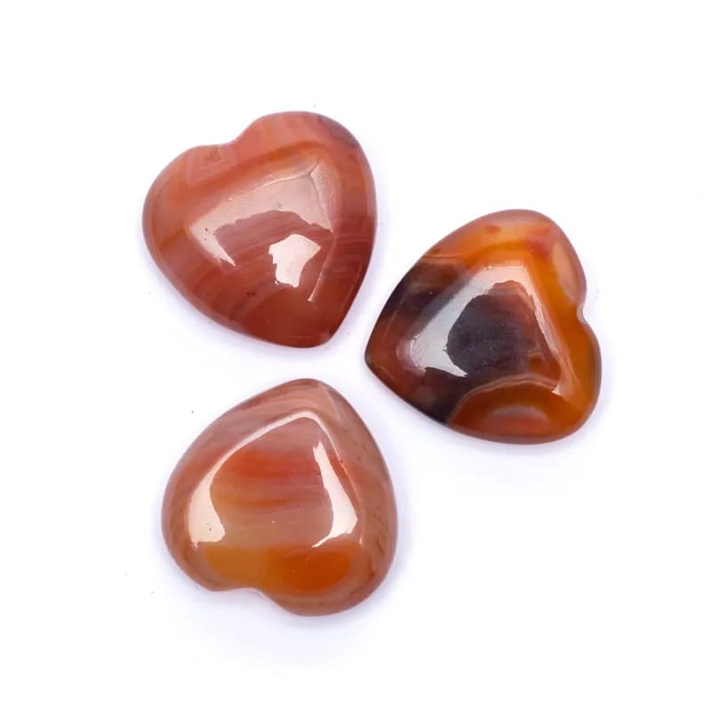 Stone Carnelian Heart 3cm