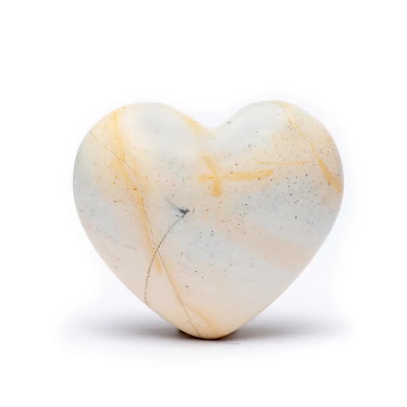 Akmens Jašma / Maligano Jasper Heart 50-55mm