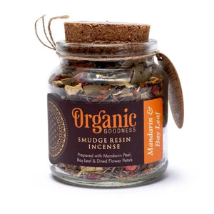 Mandarin & Bay Leaf Organic Goodness Smudge Resin Incense 40g