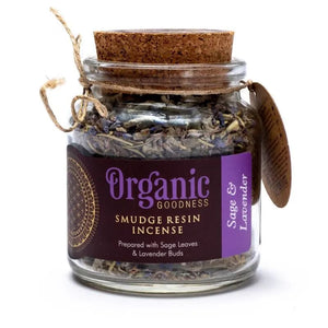 Sage & Lavender Organic Goodness Smudge Resin Incense 25g