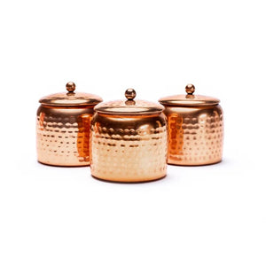 Veda scented candles in jar with lid set of 3 / 100g