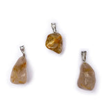 Load image into Gallery viewer, Rutilated quartz gemstone pendant pin drilled
