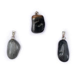 Load image into Gallery viewer, Cat&#39;s eye gemstone pendant pin drilled
