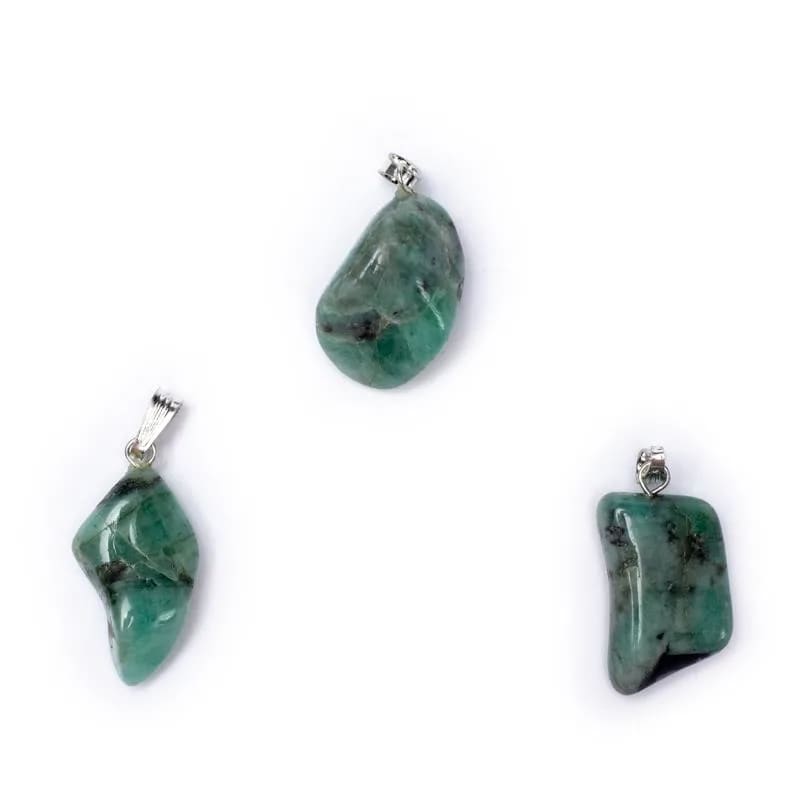 Kulons Pin Drilled Cap Smaragds / Emerald 1.5cm - 3cm