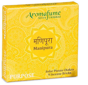 Aromafume Chakra incense bricks 3rd chakra 40gr
